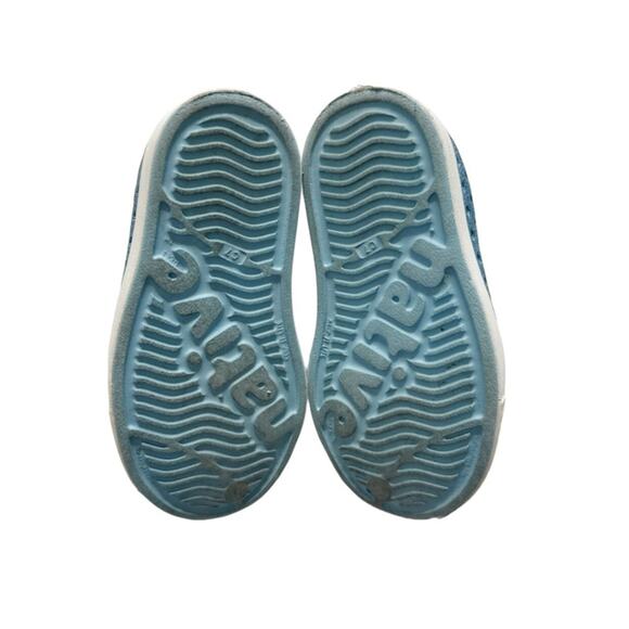 Native Blue Bling Jefferson Sneakers Size 7c - Picture 5 of 6